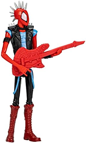 Spider-Man Marvel : Across The Spider-Verse Spider-Punk Toy, 6-Inch-Scale Action Figure with Guitar Accessory, for Kids Ages 4 and Up