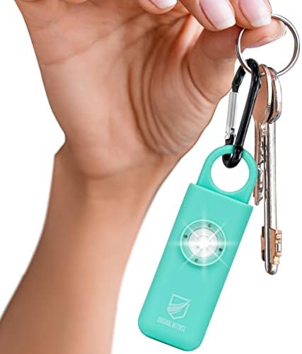 Original Defense® Siren Self Defense for Women – Personal Alarm for Women, Children, & Elderly – Recommended by Police – 130 dB Loud Self Defense Keychain Siren with LED Strobe Light (Mint)