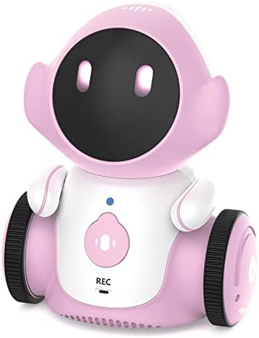 GILOBABY Robot Toys, Rechargeable Smart Talking Robot for Kids, Intelligent Robot with Voice Controlled Touch Sensor, Singing, Dancing, Recording, Repeat, Birthday Gifts for Girls Ages 6+ Years (Pink)