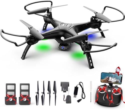 Drone with Camera for Adults/Kids/Beginners – ATTOP W10 1080P 120° FPV Live Video Drone, Beginner Friendly with 1 Key Fly/Land/Return, 360° Flip, APP/Remote/Voice/Gesture/Gravity Control, Camera Drone for Kids 8-12 w/ Safe Emergency Stop, 20 Mins Flight, No FAA License Required, Christmas Gifts