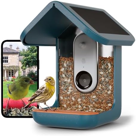 BIRD BUDDY® Original Smart Bird Feeder with Camera Solar Powered. High Resolution AI Camera for Beautiful Close-up Shots and a Unique Bird Watching Experience