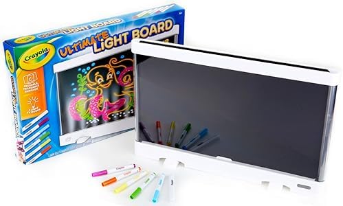 Crayola Ultimate Light Board – White, Kids Tracing & Drawing Board, Holiday & Birthday Gift for Boys & Girls, Toys, Ages 6, 7, 8