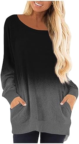 Women’s Christmas Blouses 2023 Fashion Round Neck Printed T-Shirt Long Sleeve Pullover Casual Top Blouses, S-3XL