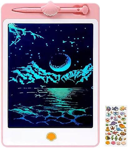 LCD Writing Tablet Doodle Board, 10 Inch Portable Drawing Board for Kids Reusable Writing Pad for Toddlers Educational Learning Toys Gifts for 3 4 5 6 7 8 Years Old Girls Boys (Pink, 10 inch)