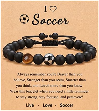 UNGENT THEM Gifts for Teen Boys, Baseball Basketball Soccer Football Bracelet Gifts for Boys, Birthday Graduation Gifts for Boys, Son, Grandson, Brother, Nephew