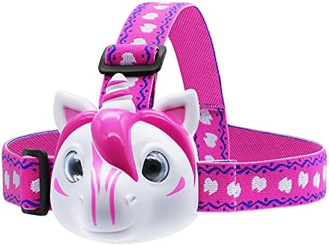 Unicorn Headlamp for Kids, Kids Toys for 3-10 Years Old Girls, LED Headlamp Toys with Elastic Headbands, Perfect Kids Christmas Stocking Stuffers, Gift for Camping, Hiking, Reading, Sleepovers