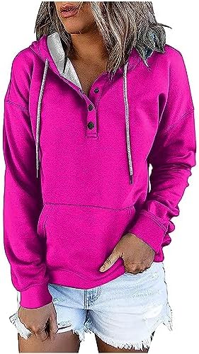 SMIDOW Womens Fleece Pullover Tops Fall Fashion 2023 Hooded Sweatshirts Classic Hoodies Trending Now 2023 Y2K Clothes