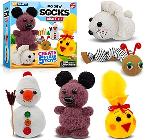 Arts and Crafts for Kids Ages 8-12 – Create Your Own Stuffed Animal Kit – Art Project for Girls & Boys Ages 7, 8, 9, 10, 11, 12