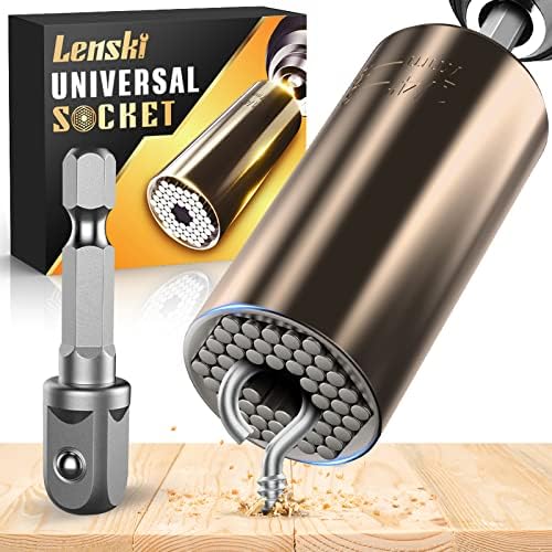 Lenski Stocking Stuffers Gifts for Men, Super Universal Socket Mens Gifts for Christmas, Gifts for Dad Him, Dad Gifts for Men Who Have Everything, Tools Cool Stuff Gadgets for Men Car Accessories