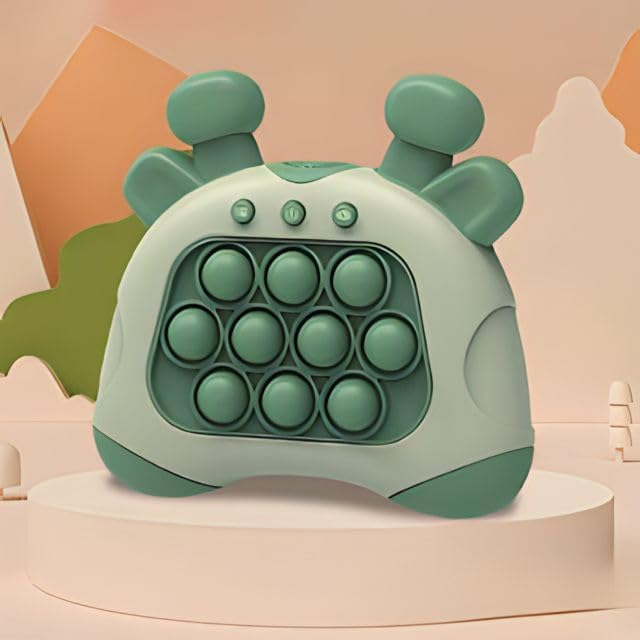 FRANKKLOLO – Quick Push Toy with Lights and POP-UP Patterns. Electronic Toy for Anxiety for Children and Adults. Fun Multiplayer Game for The Whole Family (Green)