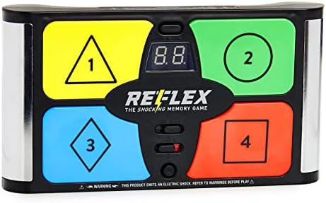 Lightning Reaction Reflex Shocking Memory Game – Electronic Memory Game for Kids and Adults with 3 Game Modes, 5 Levels, and Shock On/Off Switch