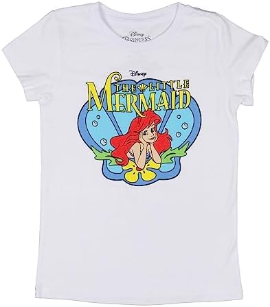 Disney The Little Mermaid 1989 Girls’ Ariel Princess Movie Film T-Shirt Tee Top Crewneck