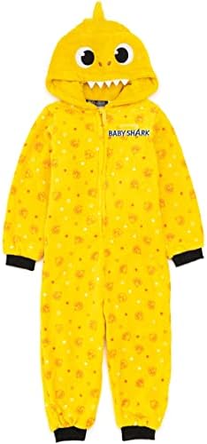 Baby Shark Onesie Kids Toddlers Yellow Song Characters All In One Pyjamas