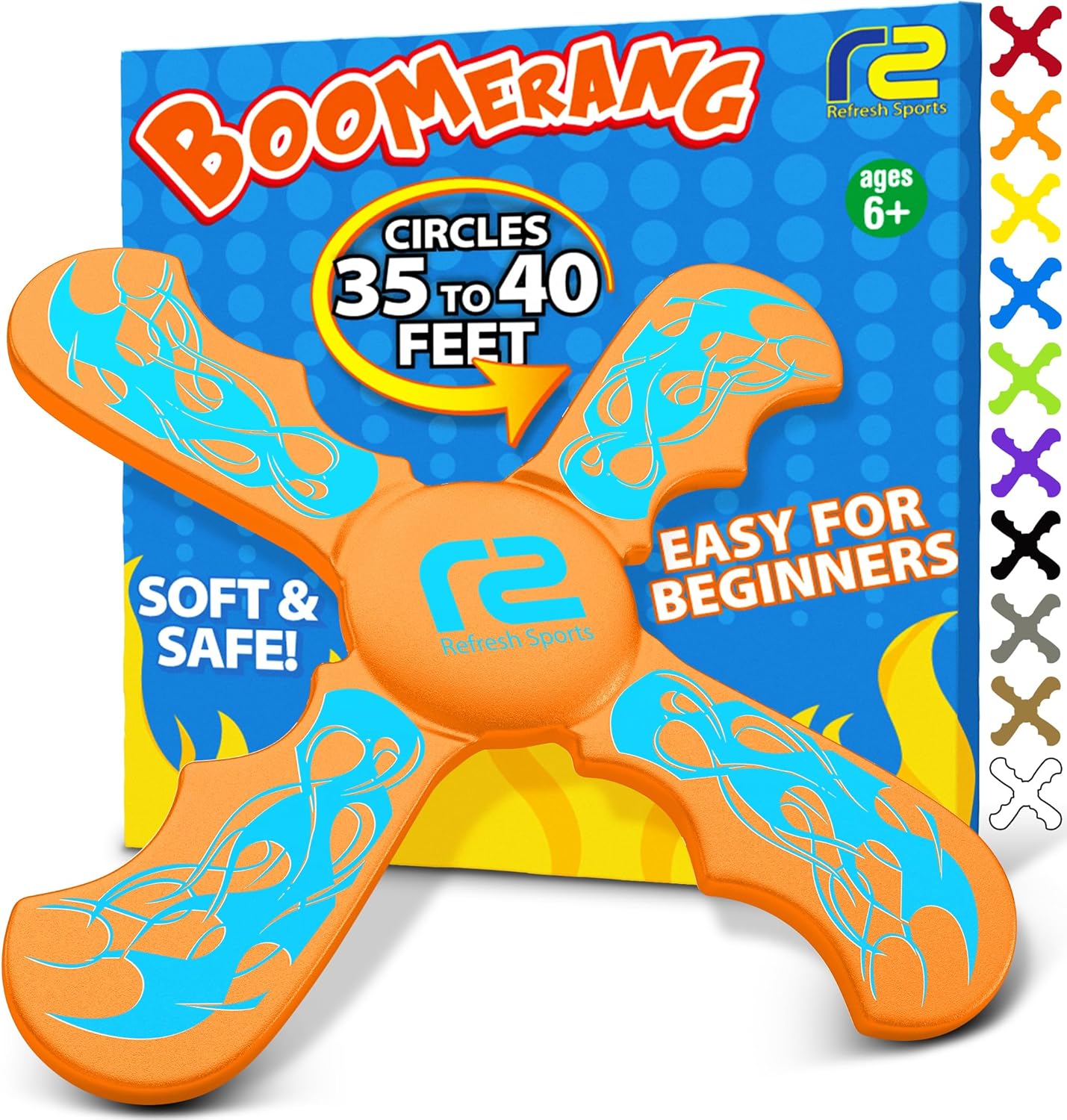 Boomerang for Kids – Best Gifts for Boys & Girls Gift Ideas – Kid Stocking Stuffers & Fun Holiday Presents Outdoor Toys – Fun Children Birthday Party Favors & Goodie Easter Basket Stuffers For Kids